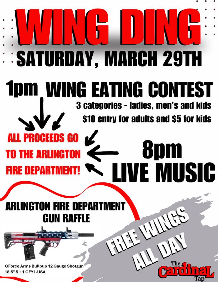 Wing Ding Fundraiser at The Cardinal Tap